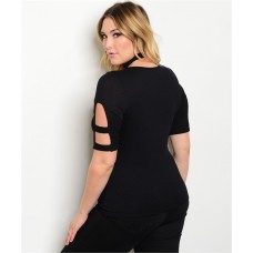 BLACK PLUS SIZE TOP