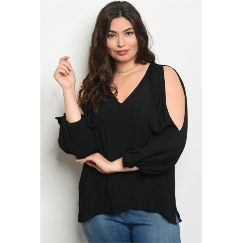  BLACK PLUS SIZE TOP 