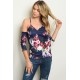 NAVY FLORAL TOP