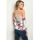  IVORY FLORAL TOP