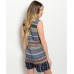  INDIGO CREAM RUST ROMPER