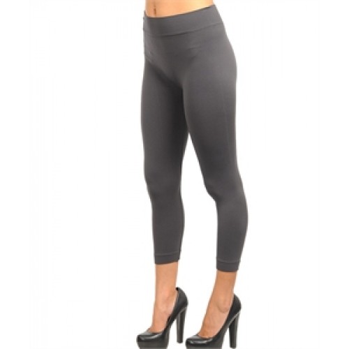 CHARCOAL FASHION CAPRI SEAMLESS 