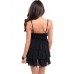 BLACK SPAGHETTI STRAP DRESS