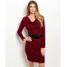  BURGANDY DRESS