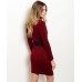  BURGANDY DRESS