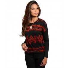  RUST BLACK SWEATER