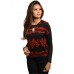  RUST BLACK SWEATER