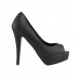 BLACK-CROCO-PU PEEK TOE PUMPS