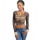 MESH LEOPARD TOP 