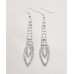  SILVER RHINESTONE EARRING