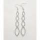  SILVER RHINESTONE EARRING