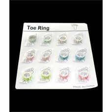 SILVER ASSORTED STRETCH TOE RING