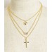 MULTI SHAPE LAYER CHAIN NECKLACE