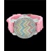  PINK SILICON BAND WATCH