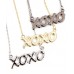 "XOXO" PENDANT CHAIN NECKLACE